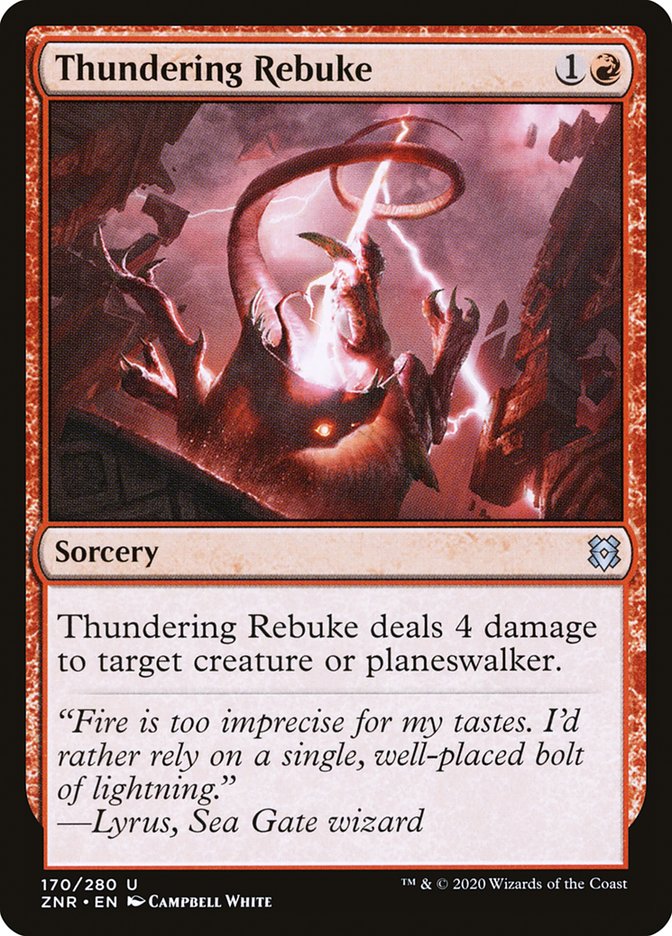 Thundering Rebuke [Zendikar Rising] | The CG Realm