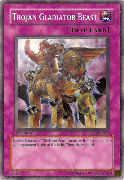 Trojan Gladiator Beast [CRMS-EN078] Common | The CG Realm