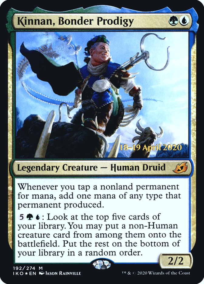 Kinnan, Bonder Prodigy [Ikoria: Lair of Behemoths Prerelease Promos] | The CG Realm