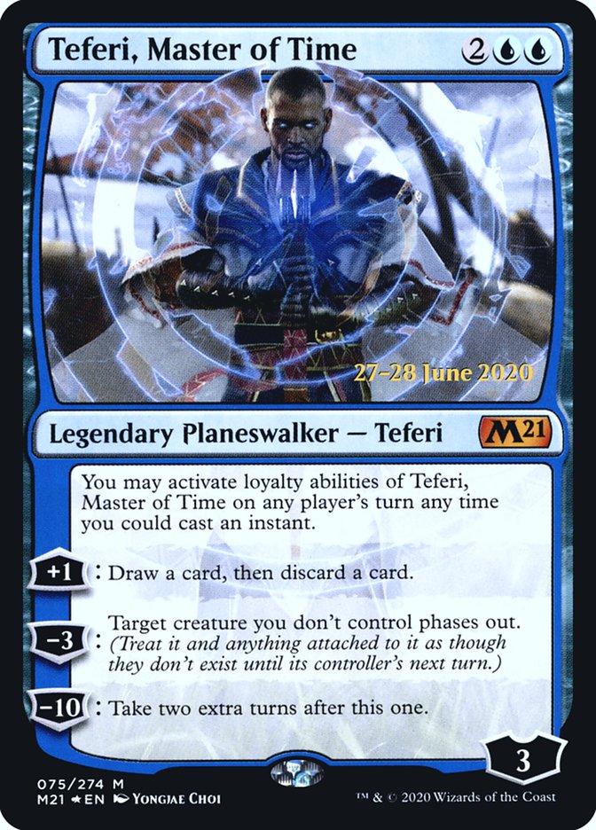 Teferi, Master of Time (75) [Core Set 2021 Prerelease Promos] | The CG Realm