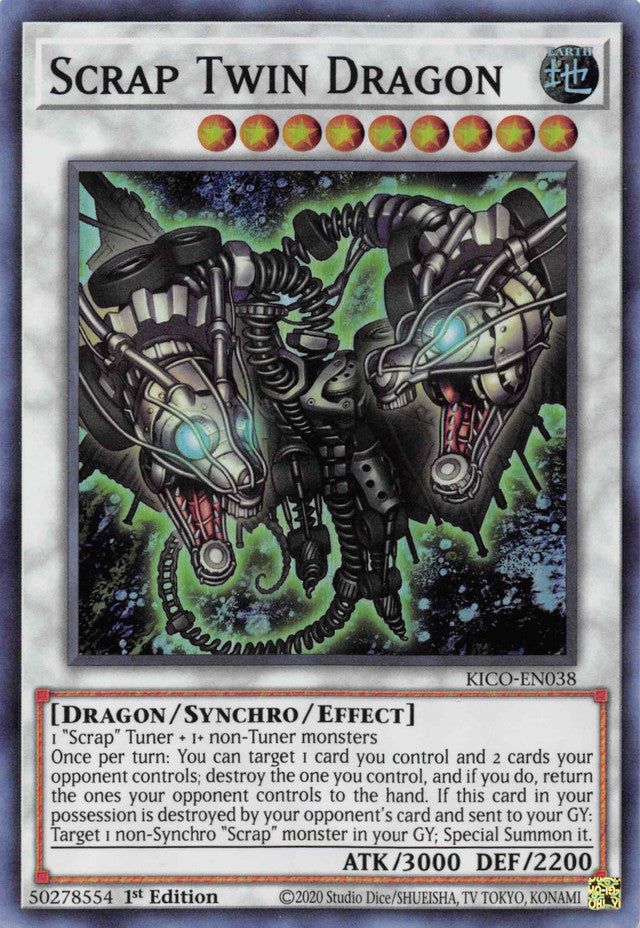 Scrap Twin Dragon [KICO-EN038] Super Rare | The CG Realm