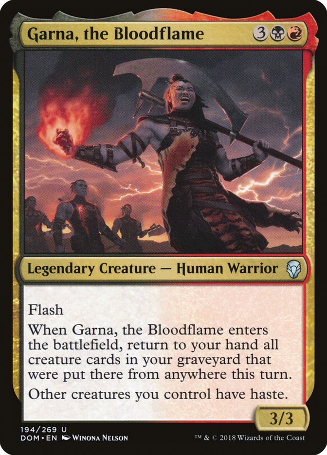 Garna, the Bloodflame [Dominaria] | The CG Realm