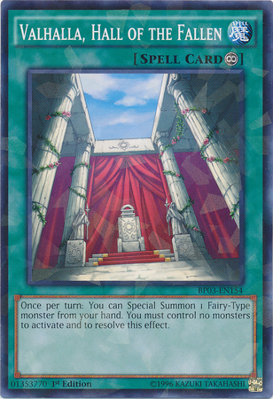 Valhalla, Hall of the Fallen [BP03-EN154] Shatterfoil Rare | The CG Realm