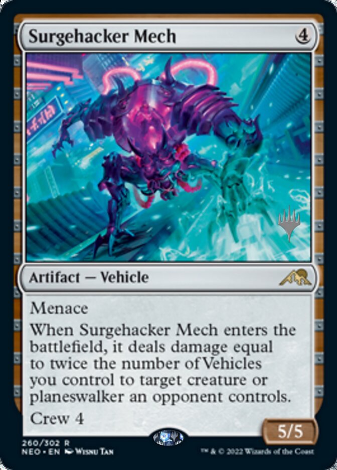 Surgehacker Mech (Promo Pack) [Kamigawa: Neon Dynasty Promos] | The CG Realm