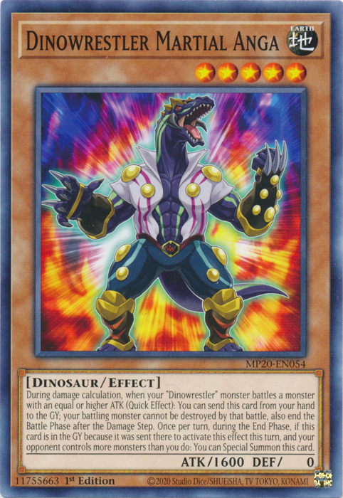 Dinowrestler Martial Anga [MP20-EN054] Common | The CG Realm