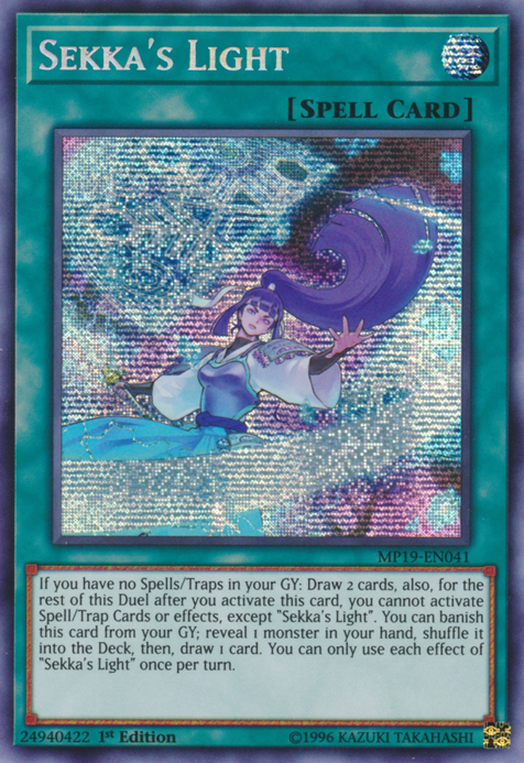 Sekka's Light [MP19-EN041] Prismatic Secret Rare | The CG Realm