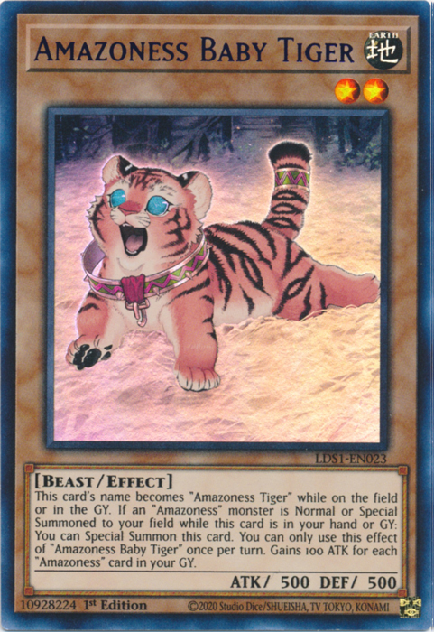 Amazoness Baby Tiger (Purple) [LDS1-EN023] Ultra Rare | The CG Realm