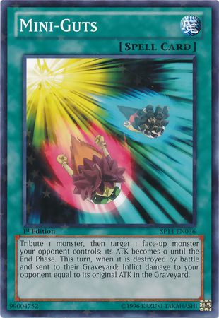 Mini Guts [SP14-EN036] Starfoil Rare | The CG Realm