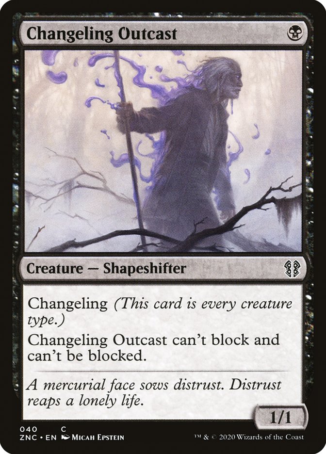 Changeling Outcast [Zendikar Rising Commander] | The CG Realm