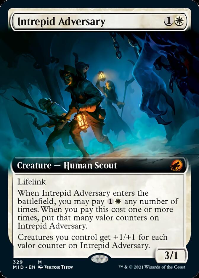 Intrepid Adversary (Extended Art) [Innistrad: Midnight Hunt] | The CG Realm