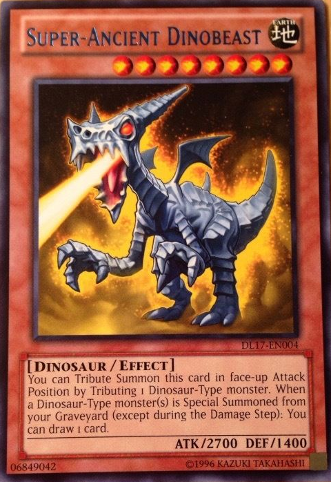 Super-Ancient Dinobeast (Blue) [DL17-EN004] Rare | The CG Realm