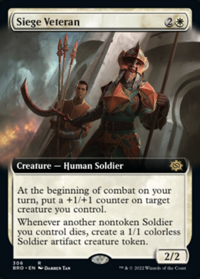 Siege Veteran (Extended Art) [The Brothers' War] | The CG Realm