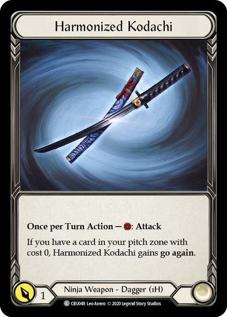 Harmonized Kodachi [U-CRU048] (Crucible of War Unlimited)  Unlimited Rainbow Foil | The CG Realm