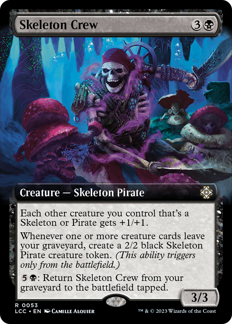 Skeleton Crew (Extended Art) [The Lost Caverns of Ixalan Commander] | The CG Realm