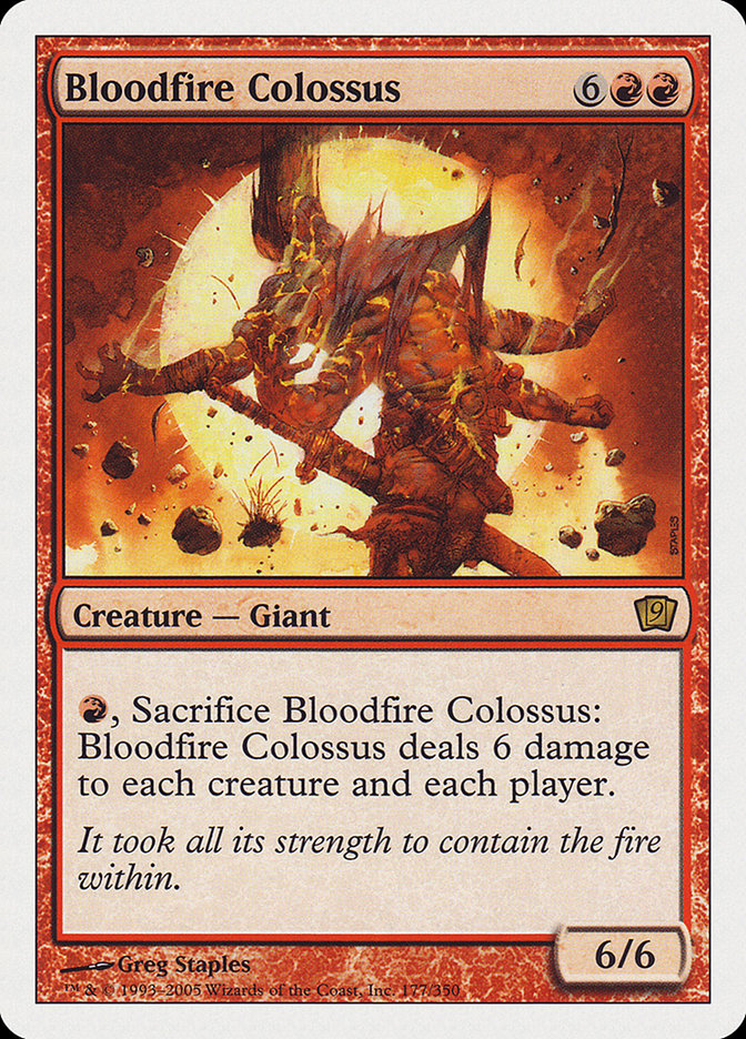 Bloodfire Colossus [Ninth Edition] | The CG Realm