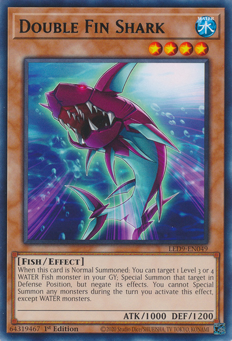 Double Fin Shark [LED9-EN049] Rare | The CG Realm