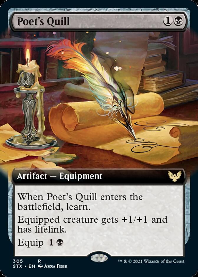 Poet's Quill (Extended Art) [Strixhaven: School of Mages] | The CG Realm