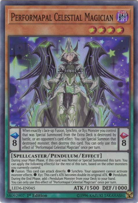 Performapal Celestial Magician [LED6-EN045] Super Rare | The CG Realm