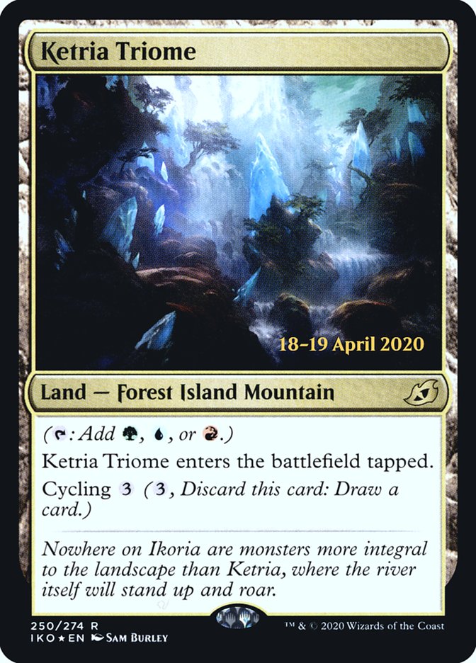 Ketria Triome [Ikoria: Lair of Behemoths Prerelease Promos] | The CG Realm