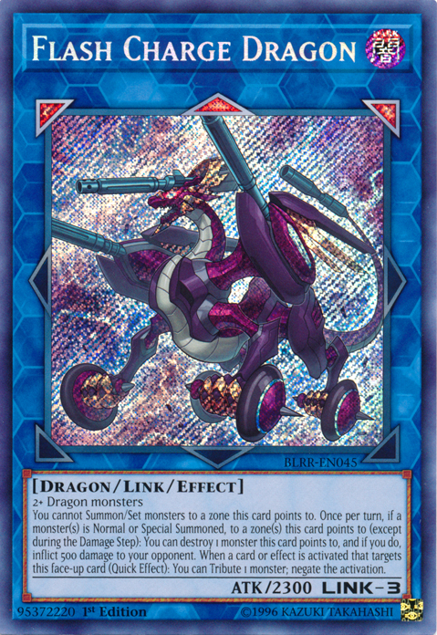 Flash Charge Dragon [BLRR-EN045] Secret Rare | The CG Realm