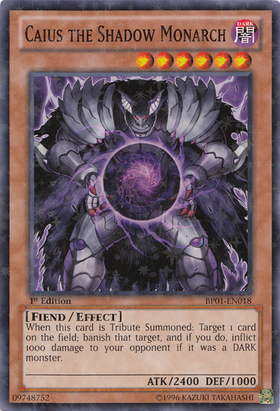 Caius the Shadow Monarch [BP01-EN018] Starfoil Rare | The CG Realm