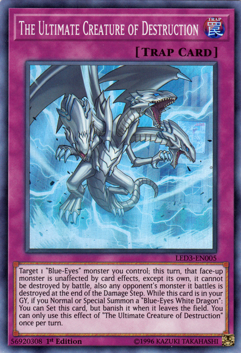 The Ultimate Creature of Destruction [LED3-EN005] Super Rare | The CG Realm