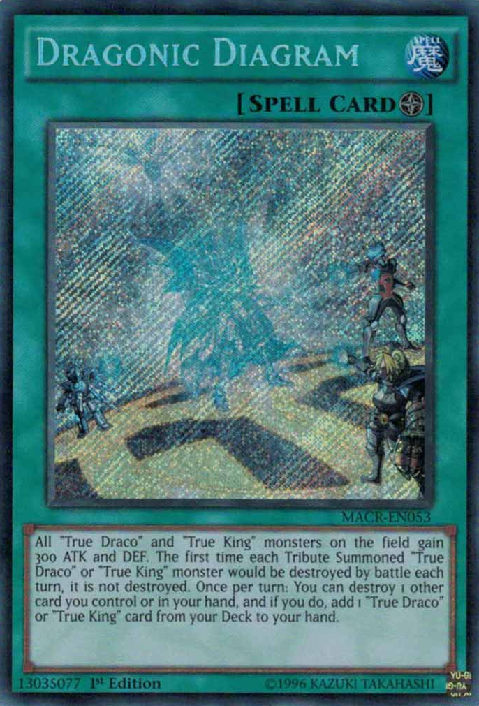 Dragonic Diagram [MACR-EN053] Secret Rare | The CG Realm