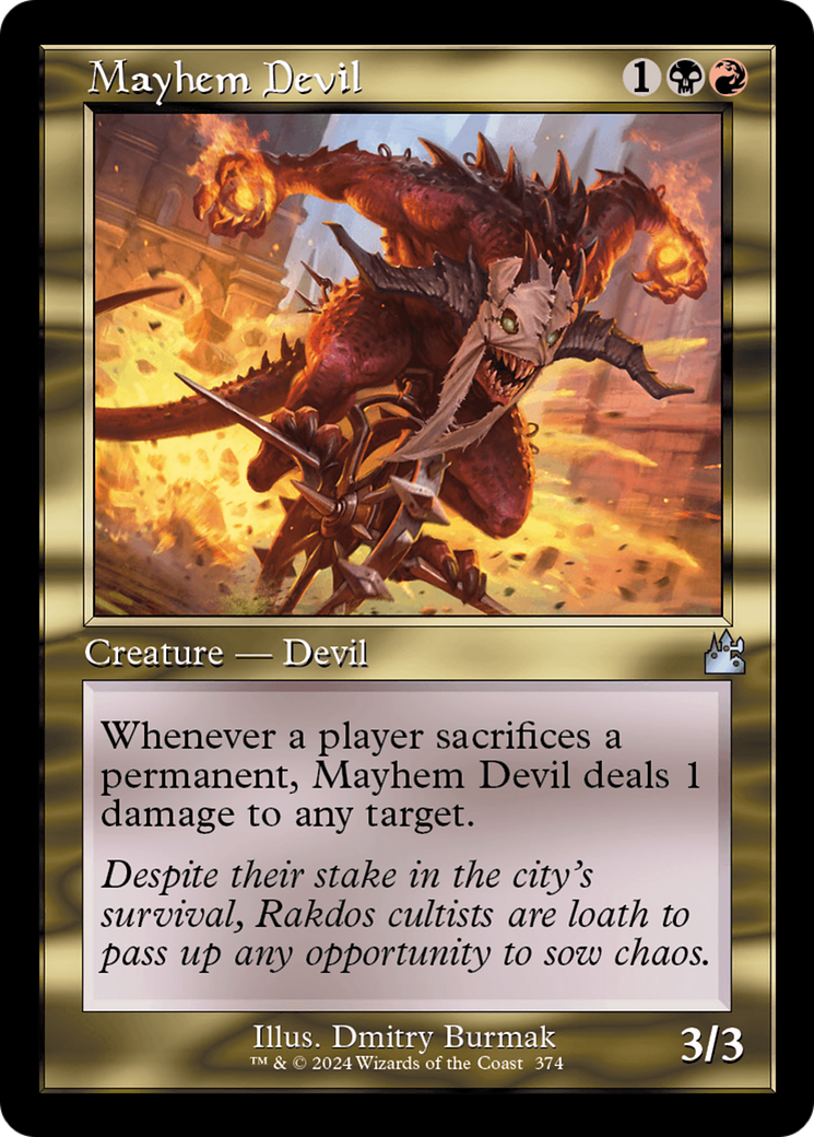 Mayhem Devil (Retro Frame) [Ravnica Remastered] | The CG Realm