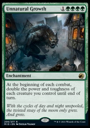 Unnatural Growth (Promo Pack) [Innistrad: Midnight Hunt Promos] | The CG Realm