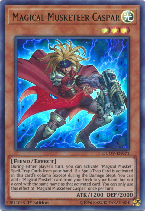 Magical Musketeer Caspar [DUOV-EN071] Ultra Rare | The CG Realm