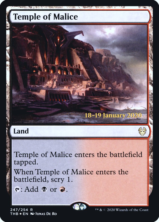 Temple of Malice [Theros Beyond Death Prerelease Promos] | The CG Realm