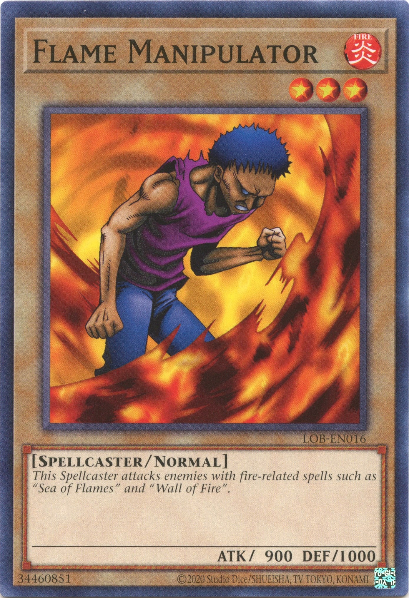 Flame Manipulator (25th Anniversary) [LOB-EN016] Common | The CG Realm