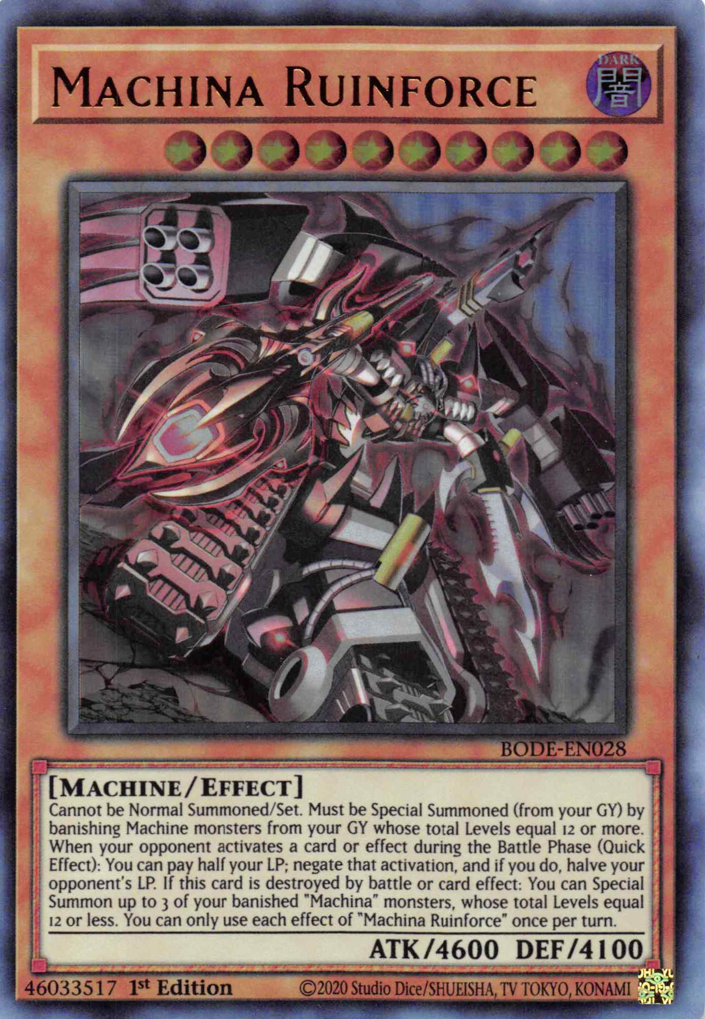 Machina Ruinforce [BODE-EN028] Ultra Rare | The CG Realm