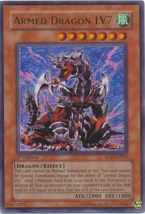 Armed Dragon LV7 [SOD-EN015] Ultra Rare | The CG Realm