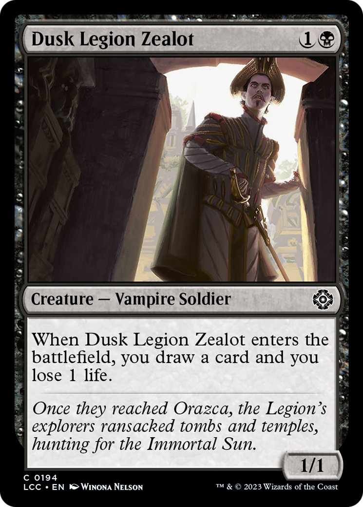 Dusk Legion Zealot [The Lost Caverns of Ixalan Commander] | The CG Realm