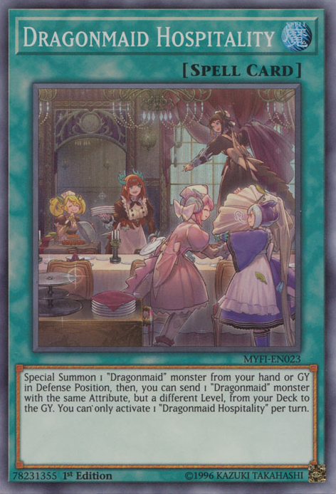 Dragonmaid Hospitality [MYFI-EN023] Super Rare | The CG Realm