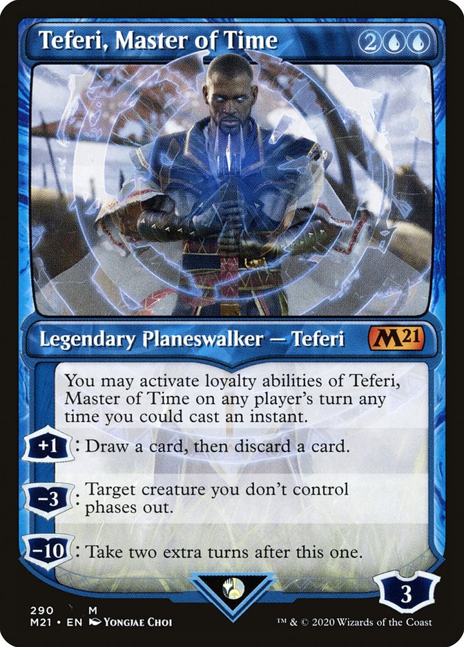 Teferi, Master of Time (Showcase) (290) [Core Set 2021] | The CG Realm