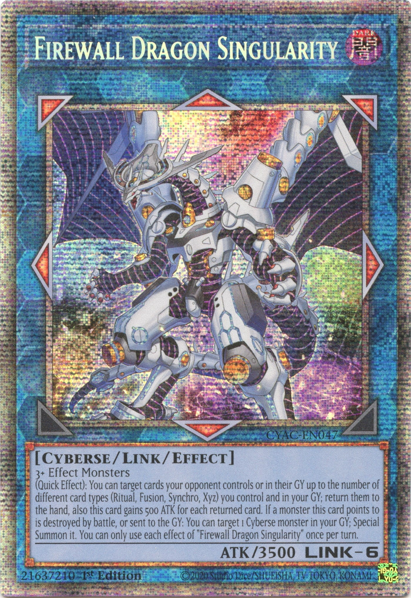 Firewall Dragon Singularity [CYAC-EN047] Starlight Rare | The CG Realm