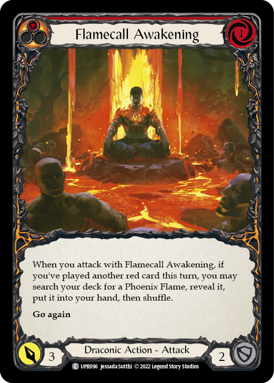 Flamecall Awakening [UPR096] (Uprising)  Rainbow Foil | The CG Realm