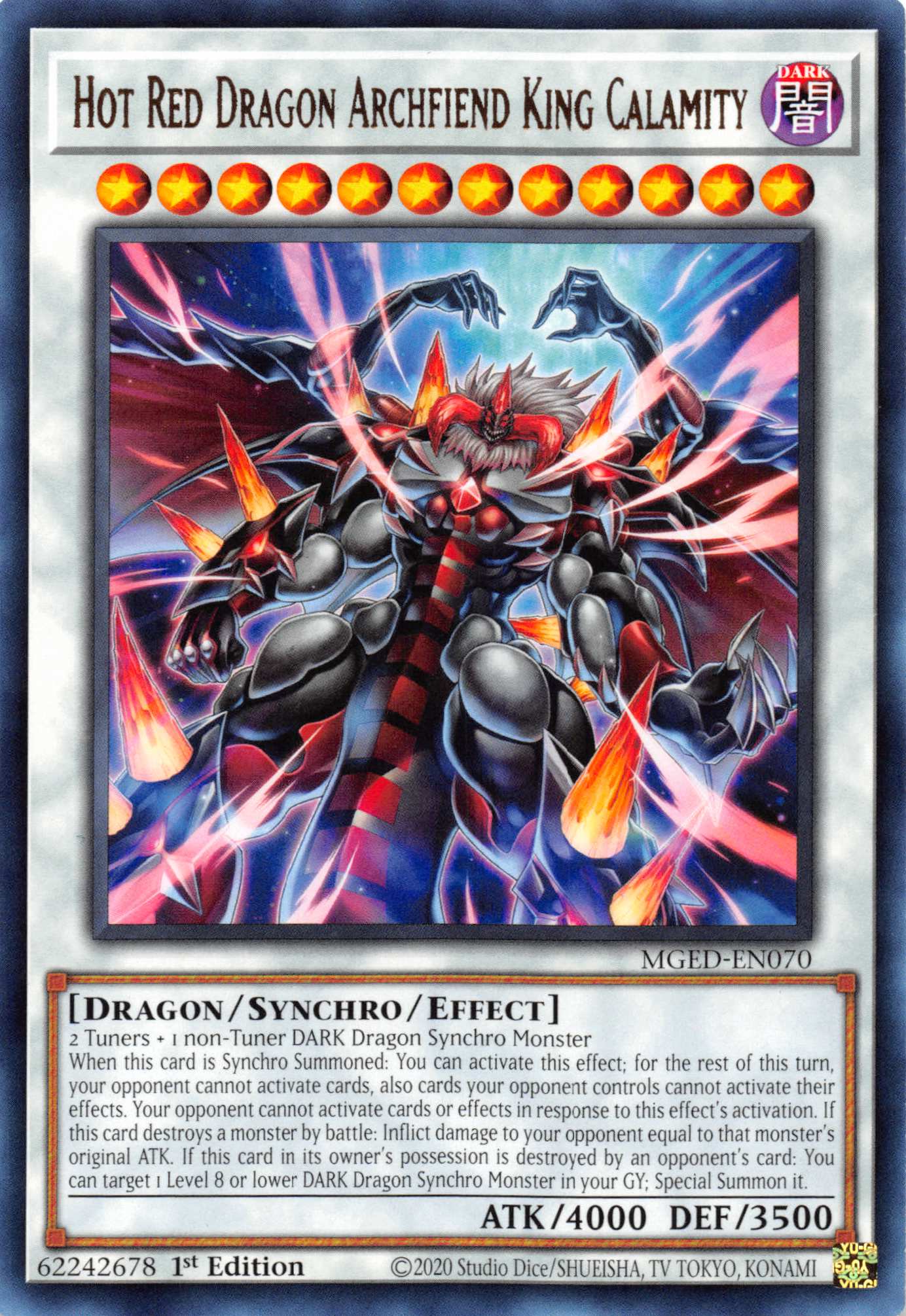 Hot Red Dragon Archfiend King Calamity [MGED-EN070] Rare | The CG Realm