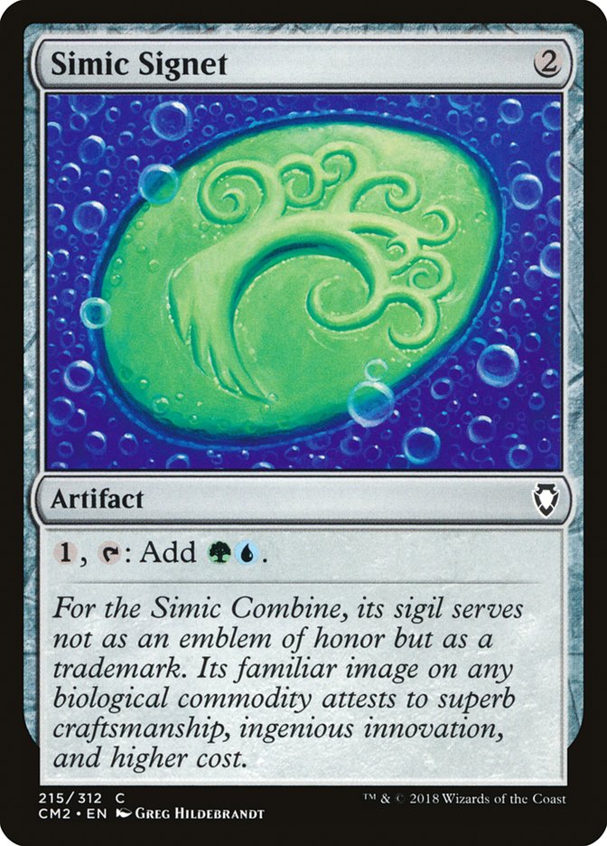 Simic Signet (215/312) [Commander Anthology Volume II] | The CG Realm