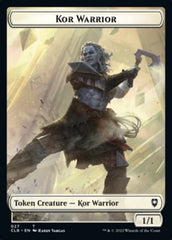 Kor Warrior // Wizard Double-Sided Token [Commander Legends: Battle for Baldur's Gate Tokens] | The CG Realm