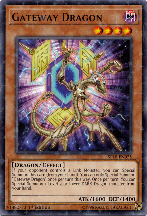 Gateway Dragon [SP18-EN025] Starfoil Rare | The CG Realm