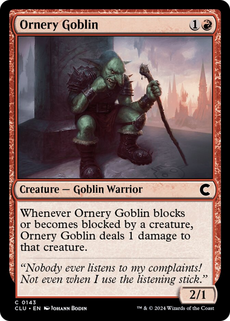 Ornery Goblin [Ravnica: Clue Edition] | The CG Realm