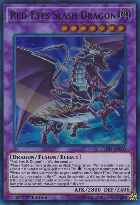 Red-Eyes Slash Dragon [LEDU-EN003] Ultra Rare | The CG Realm