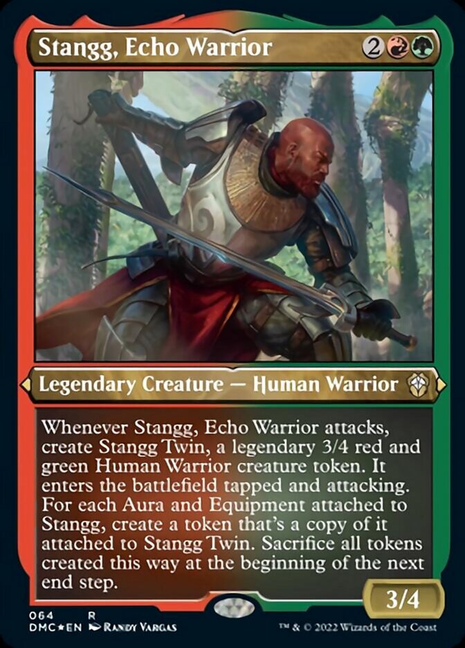 Stangg, Echo Warrior (Foil Etched) [Dominaria United Commander] | The CG Realm