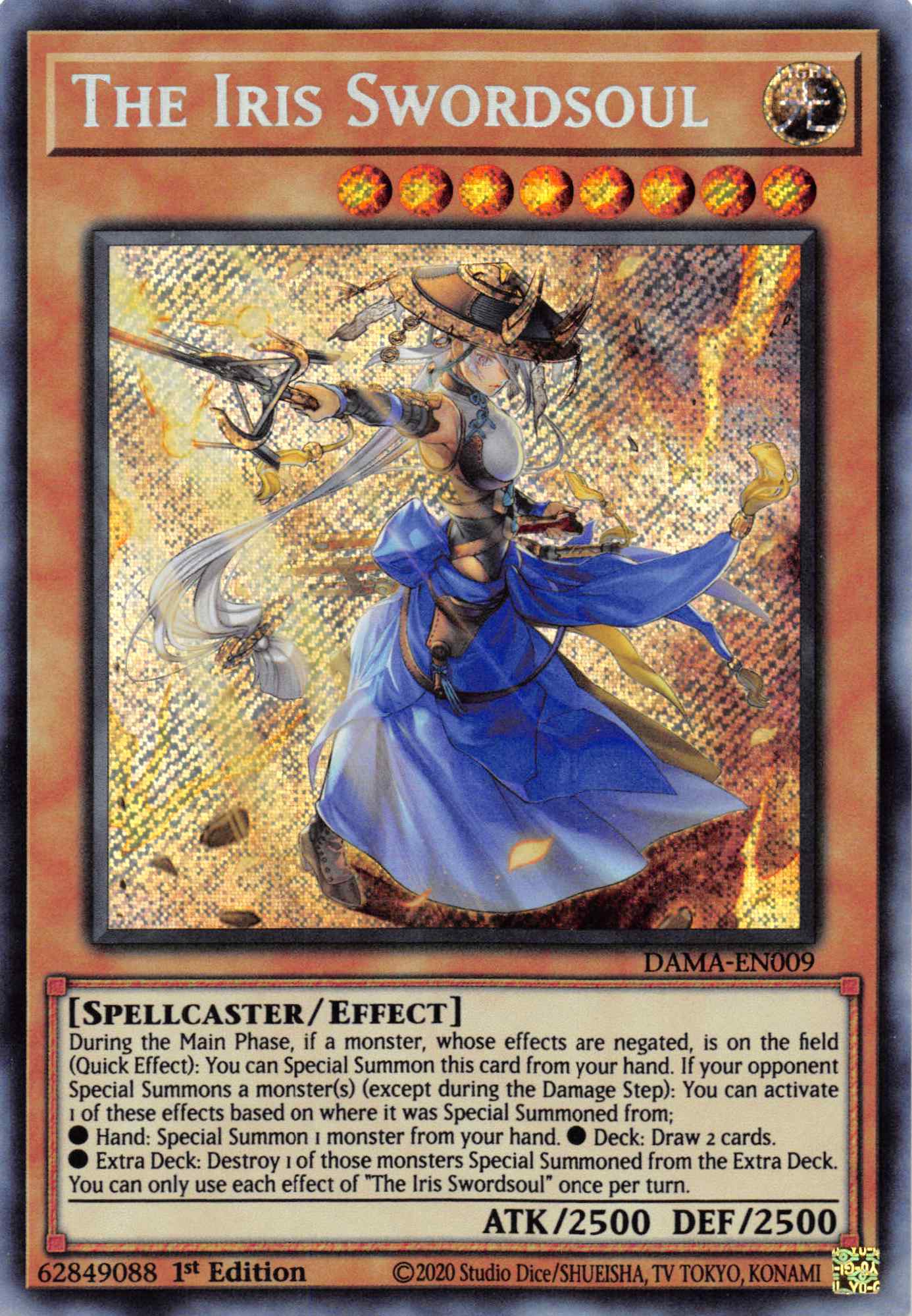 The Iris Swordsoul [DAMA-EN009] Secret Rare | The CG Realm