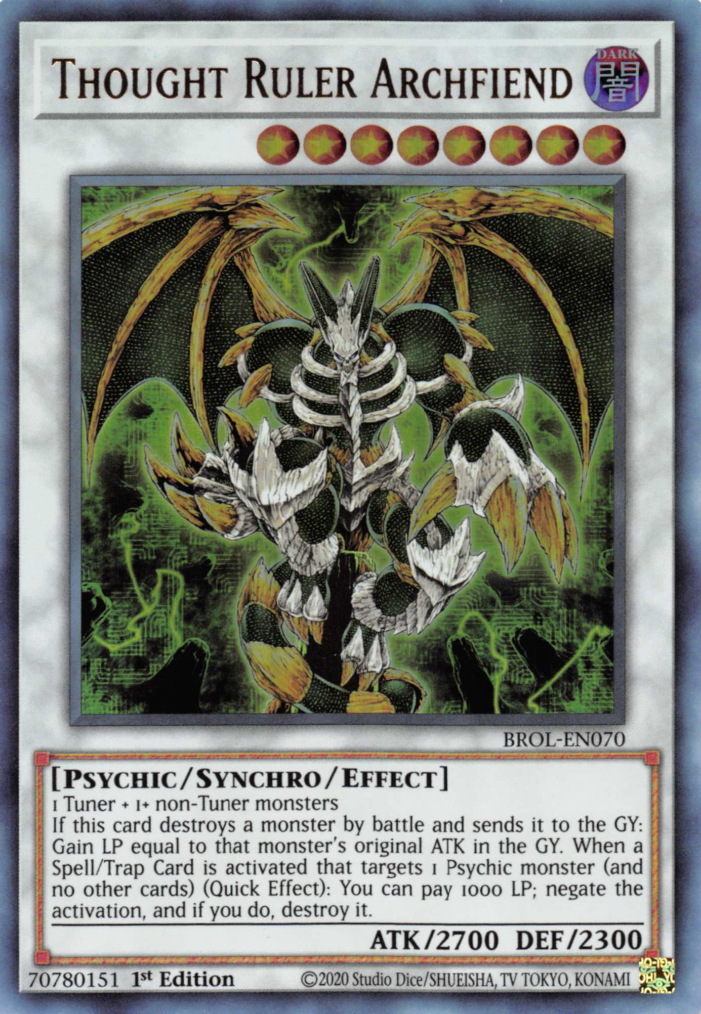 Thought Ruler Archfiend [BROL-EN070] Ultra Rare | The CG Realm