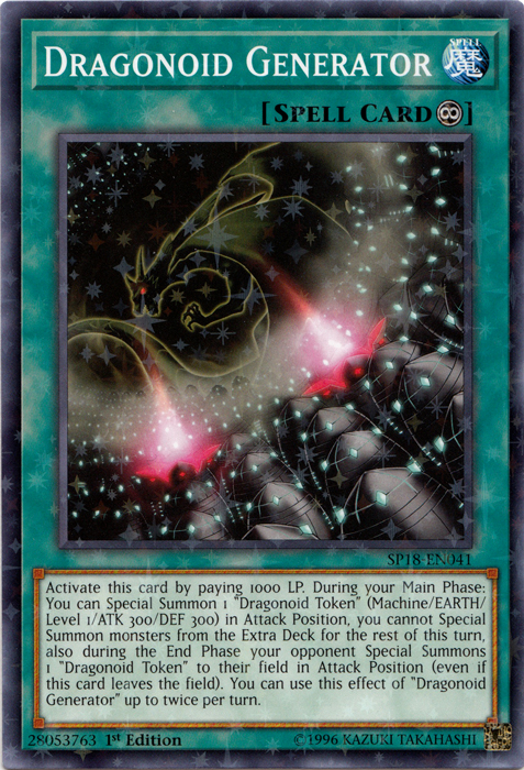 Dragonoid Generator [SP18-EN041] Starfoil Rare | The CG Realm