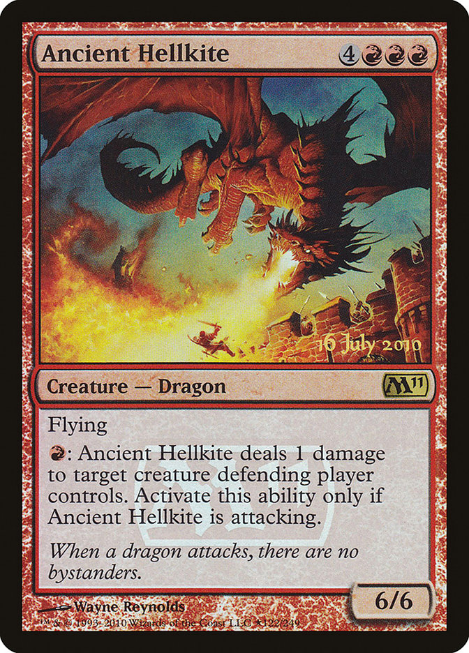 Ancient Hellkite [Magic 2011 Prerelease Promos] | The CG Realm